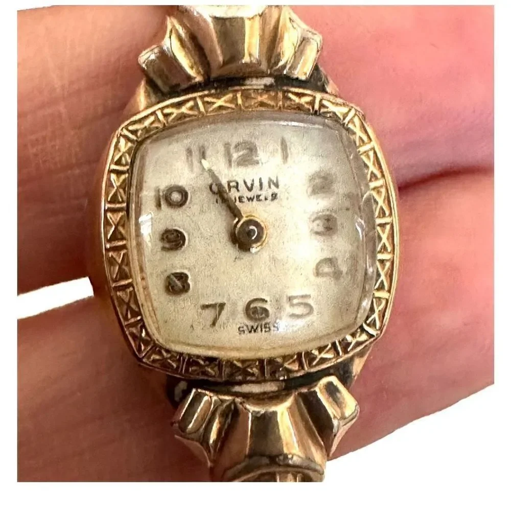 Orvin Jewelers swiss stretchy 10k gold filled  watch